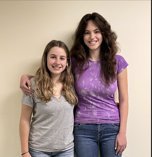 Keegan fellows: Emilia Khoury ’25 (left) and Alexandra Kluzak ’24 (right).