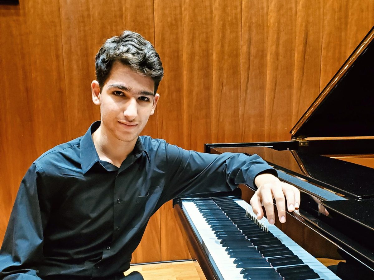Vartan Arakelian '26 has been playing piano for 13 years. (Photo Courtesy of Vartan Arakelian)