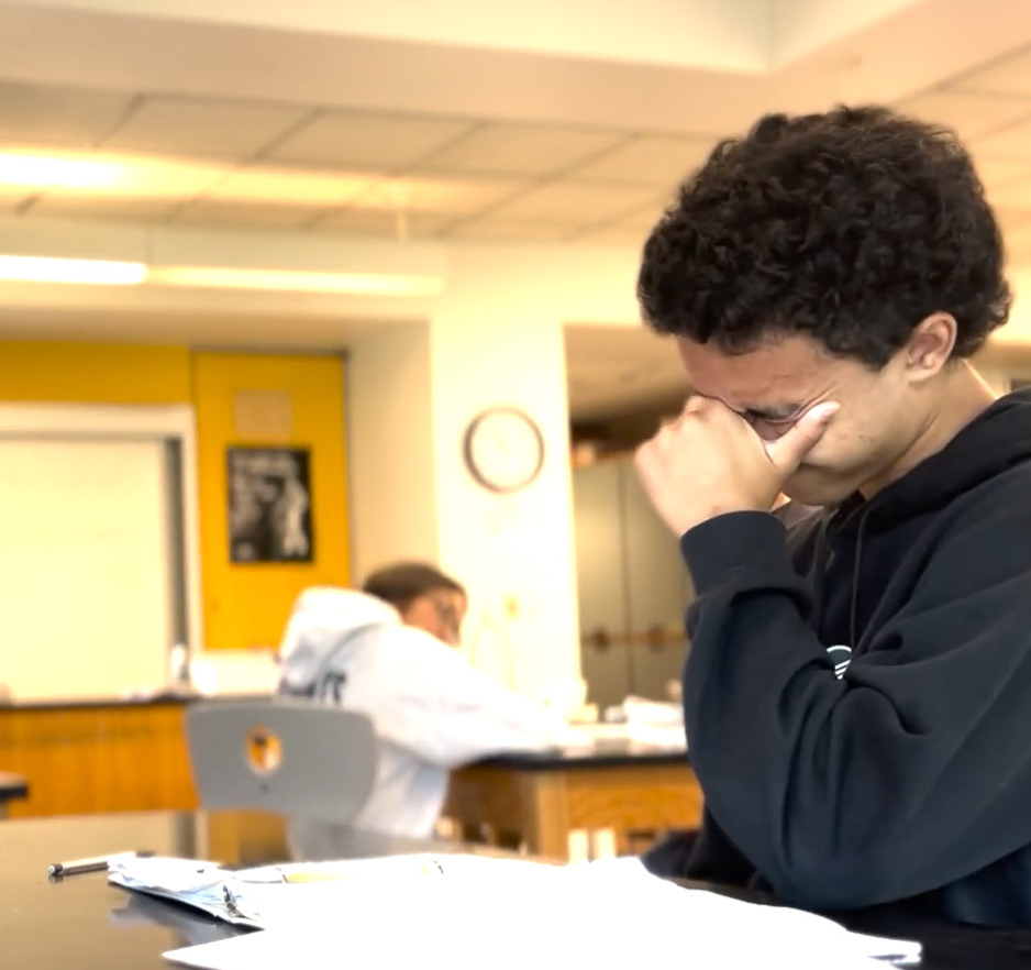 Clips from “The Struggle” captured Alex’s experiences in US classes. (Photo Courtesy of Alex Hughes)