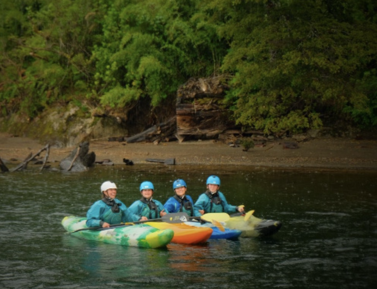 Maia Dokmo ’27 spent time kayaking while in Patagonia, Chile. (Photo Courtesy of Maia Dokmo)