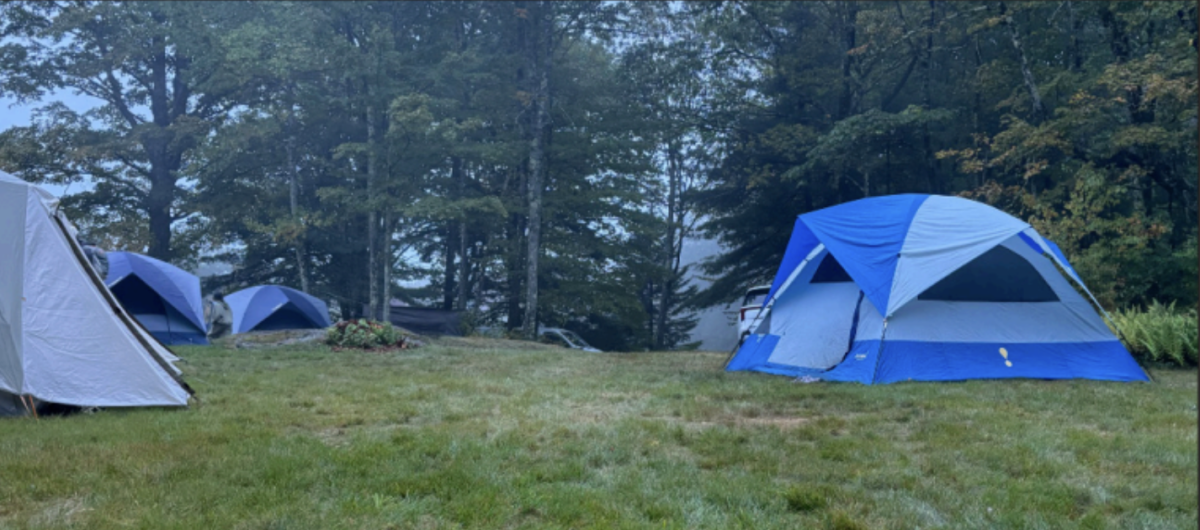 A Bivouac campsite in the early morning. Freshmen will depart for the annual trip on Sept. 8.